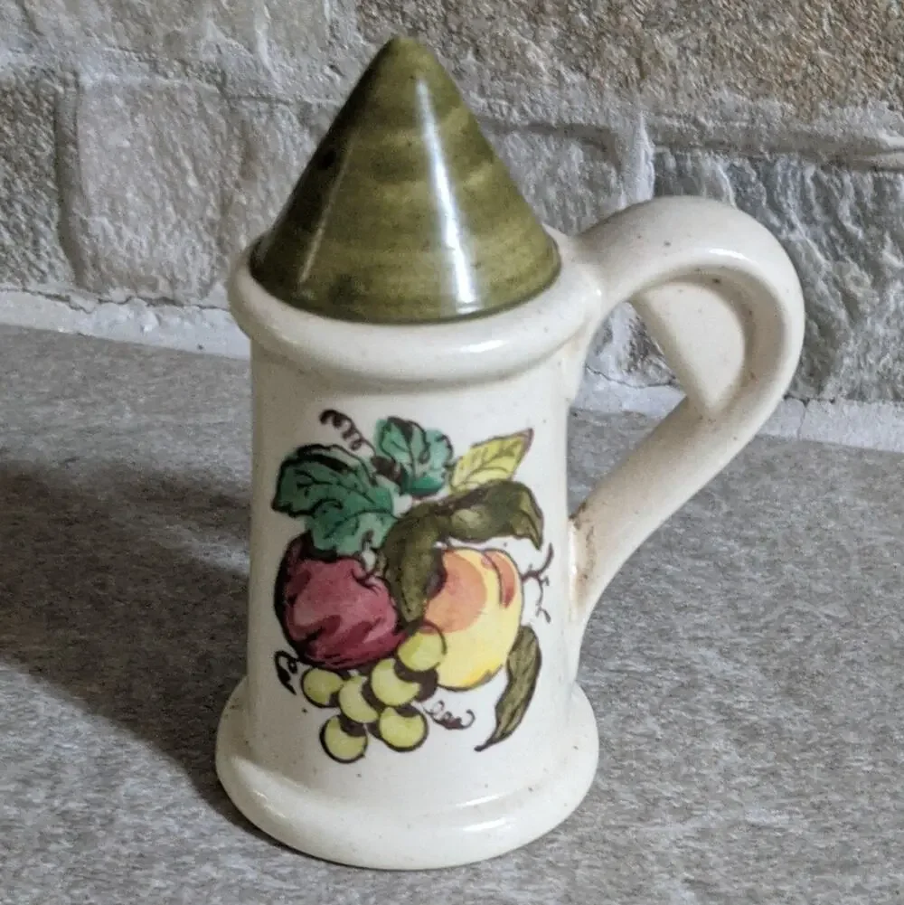 Metlox Poppytrail Salt Shaker Vintage Provincial Fruit